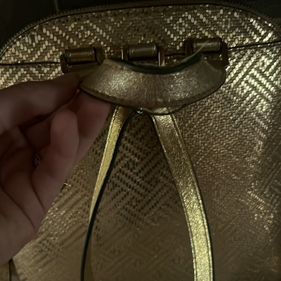Michael Kors gold backpack purse - Picture 3 of 3